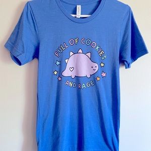Sugar & Sloth Cookies and Rage Dinosaur graphic tee LE
